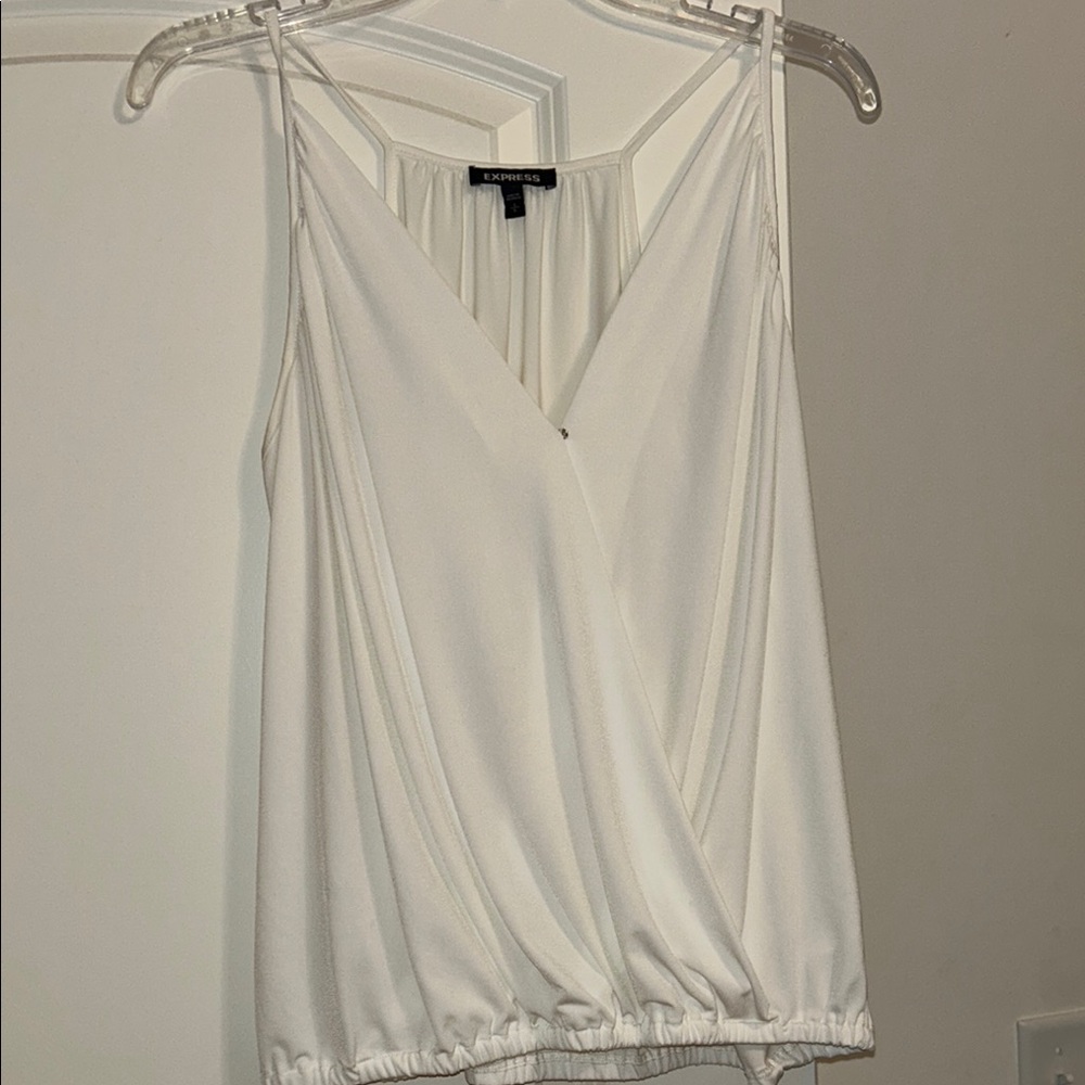 White Sleeveless Top